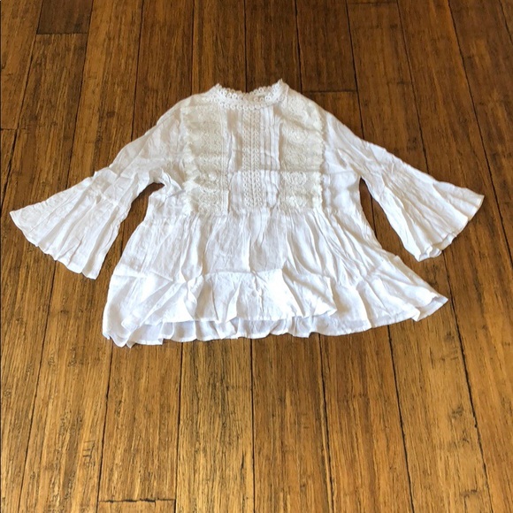 Lace Trim Babydoll Top [LAST TWO] - Picture 3 of 7